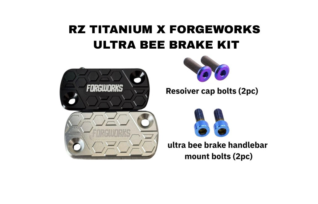 RZ Titanium x Forgeworks Ultra Bee Brake Upgrade Kit